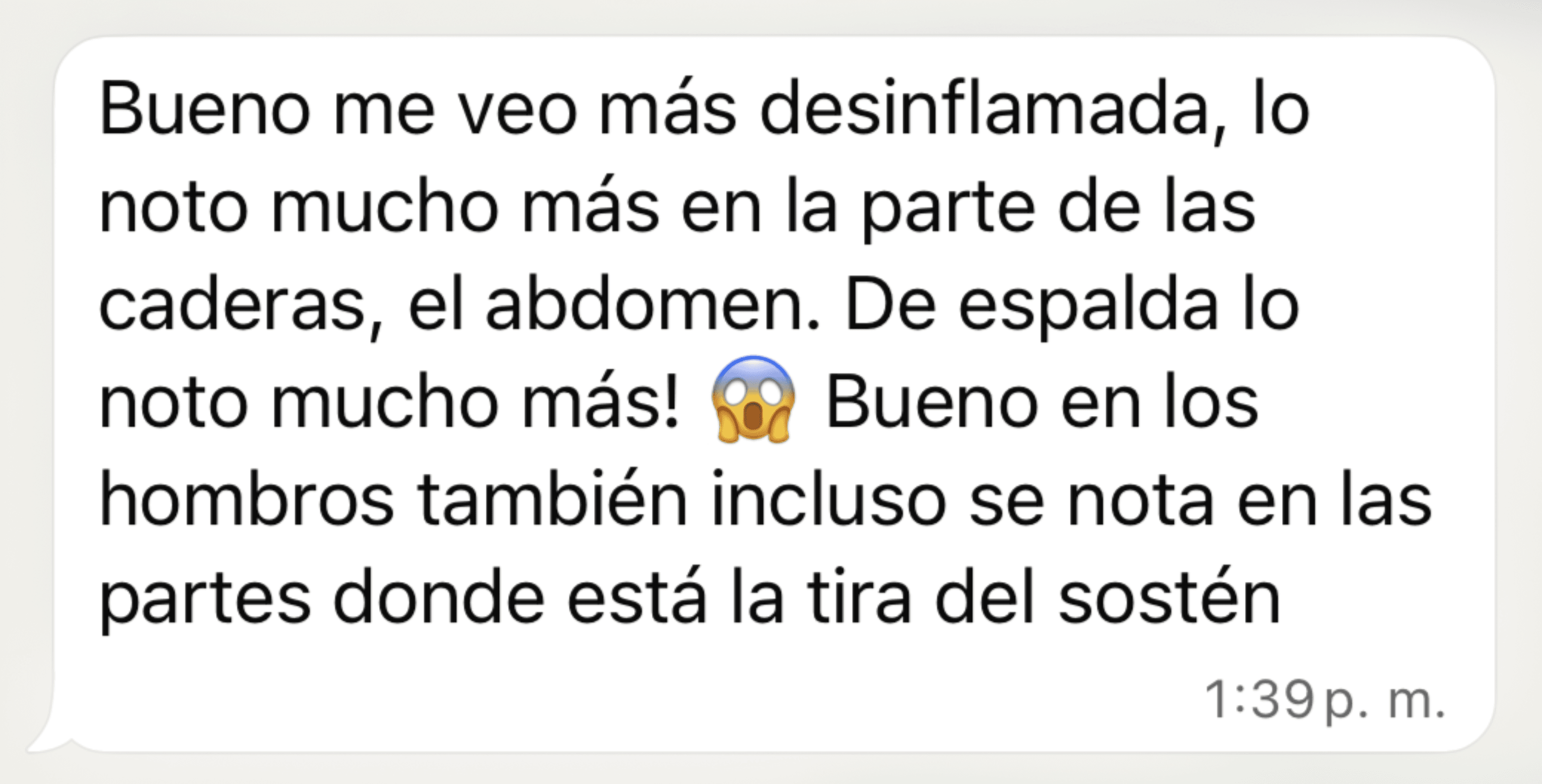 Testimonio cliente - Me veo más desinflamada