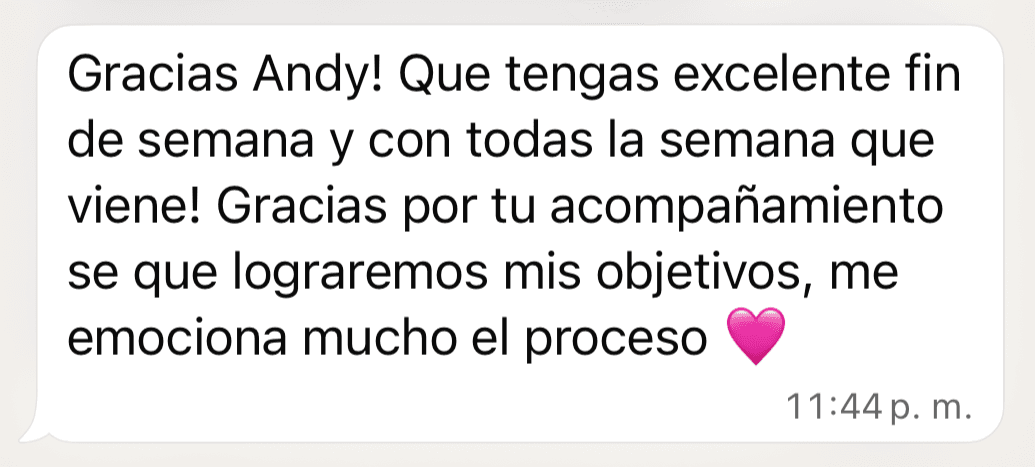 Testimonio cliente - Me emociona el proceso